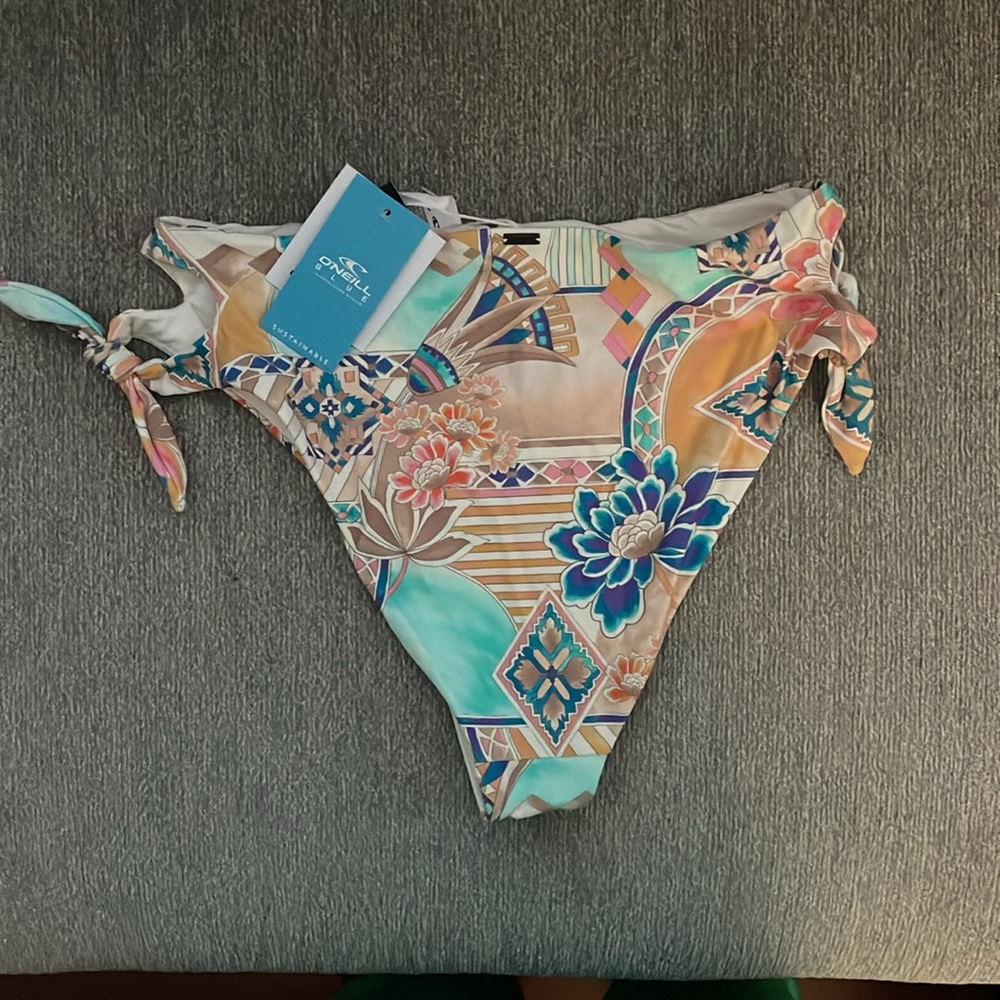NWT O'Neill Zephora Encinitas Bikini Bottoms Blue  M - Picture 3 of 3